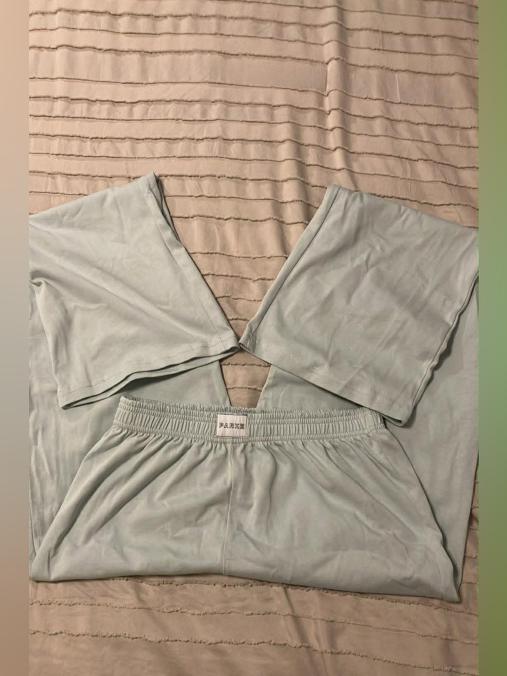 PARKE XS pale blue boxer pants